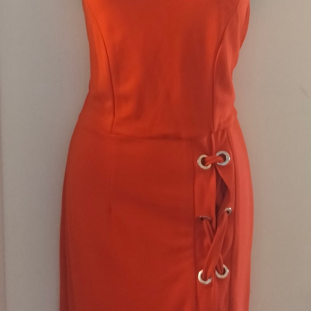 Vivid Orange Bodycon Dress BNWOT